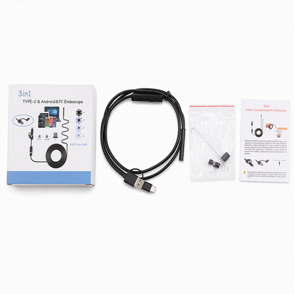 Wireless HD Endoscope WiFi Inspection Borescope for Android and iOS Phones Industrial Pipeline and Automotive Engine Inspection