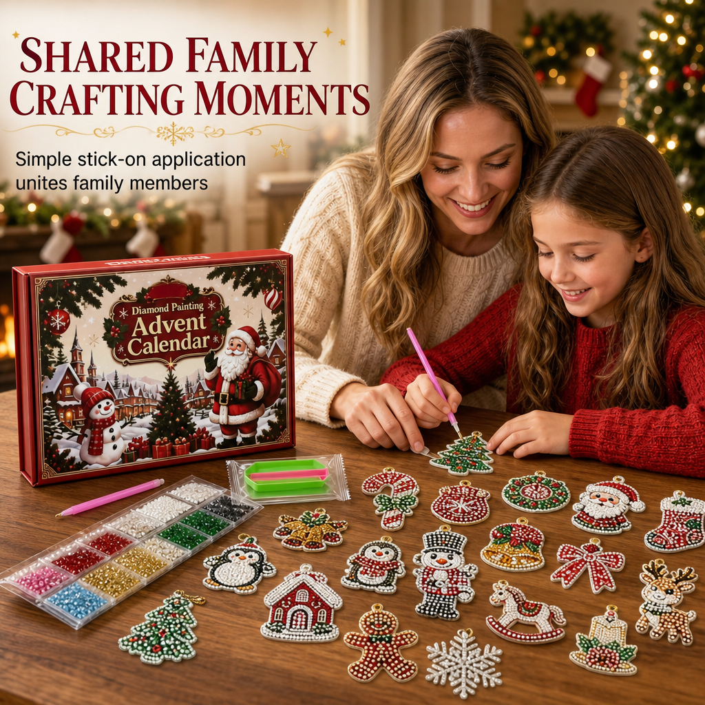 🎄💎 24 Days of Christmas Sparkle – DIY Ornament Craft Collection for a Magical Holiday Countdown📅