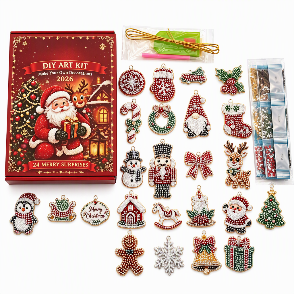 🎄💎 24 Days of Christmas Sparkle – DIY Ornament Craft Collection for a Magical Holiday Countdown📅