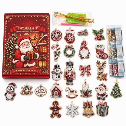 🎄💎 24 Days of Christmas Sparkle – DIY Ornament Craft Collection for a Magical Holiday Countdown📅