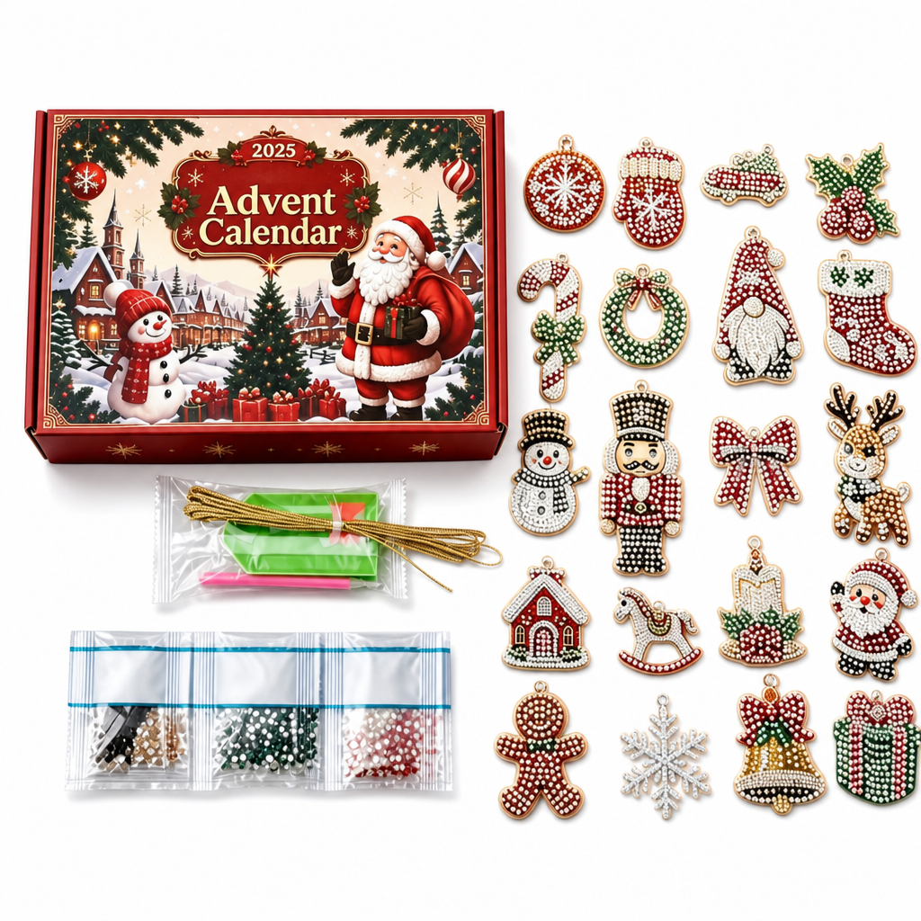 🎄💎 24 Days of Christmas Sparkle – DIY Ornament Craft Collection for a Magical Holiday Countdown📅