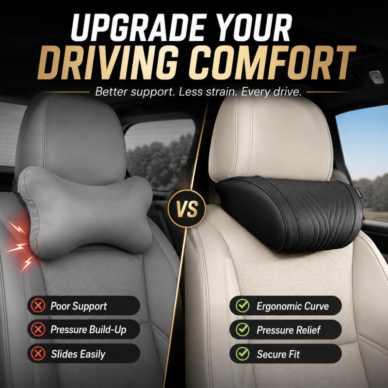 🔥 2026 NEW: 70% OFF – Ergonomic Car Headrest – Memory Foam – Adjustable – Fits Most Cars – For Comfortable Car Rides 🚗💤✨