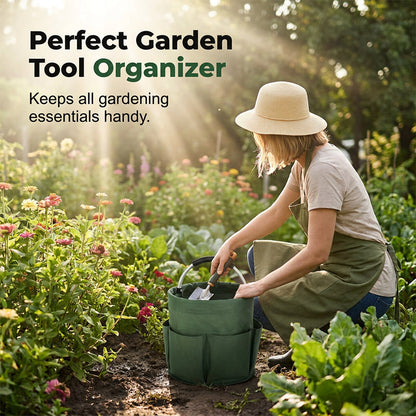 🌳 Foldable Storage Basket with Pockets – 50% OFF! Premium fabric, easy collapse design, 28x28cm – organise garden tools, snacks & essentials. 🌟