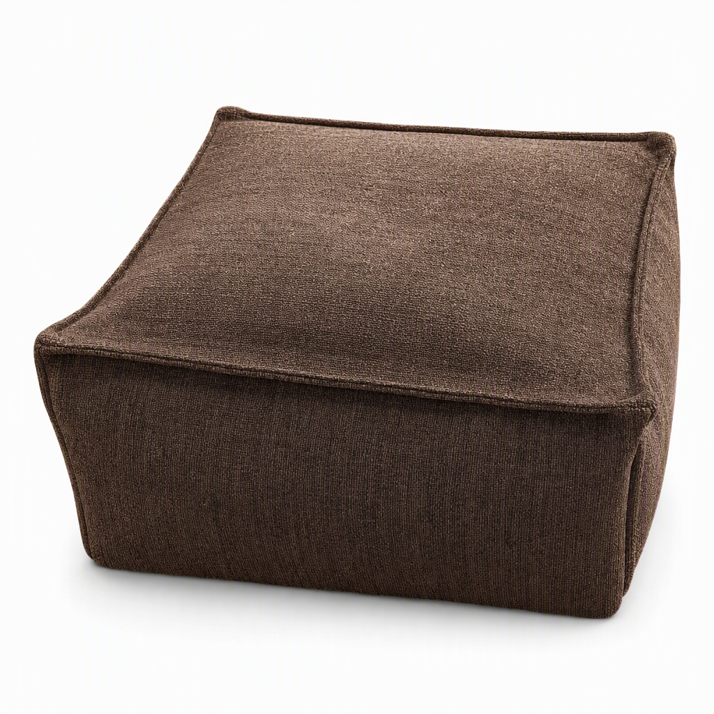 CozySpace Fill-Your-Own Storage Ottoman Cover – Square Pouf Footrest with Wide Zipper, Hidden Blanket & Clothing Storage, 10 Stylish Designs