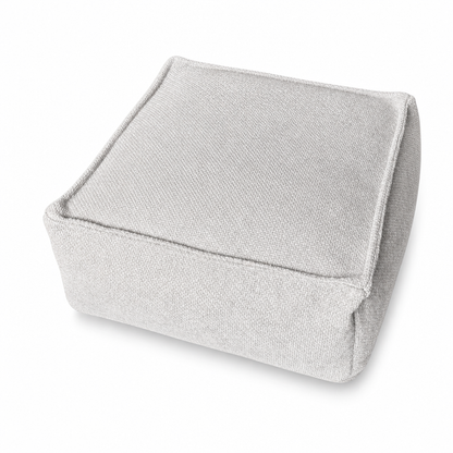 CozySpace Fill-Your-Own Storage Ottoman Cover – Square Pouf Footrest with Wide Zipper, Hidden Blanket & Clothing Storage, 10 Stylish Designs