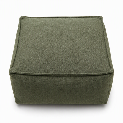 CozySpace Fill-Your-Own Storage Ottoman Cover – Square Pouf Footrest with Wide Zipper, Hidden Blanket & Clothing Storage, 10 Stylish Designs