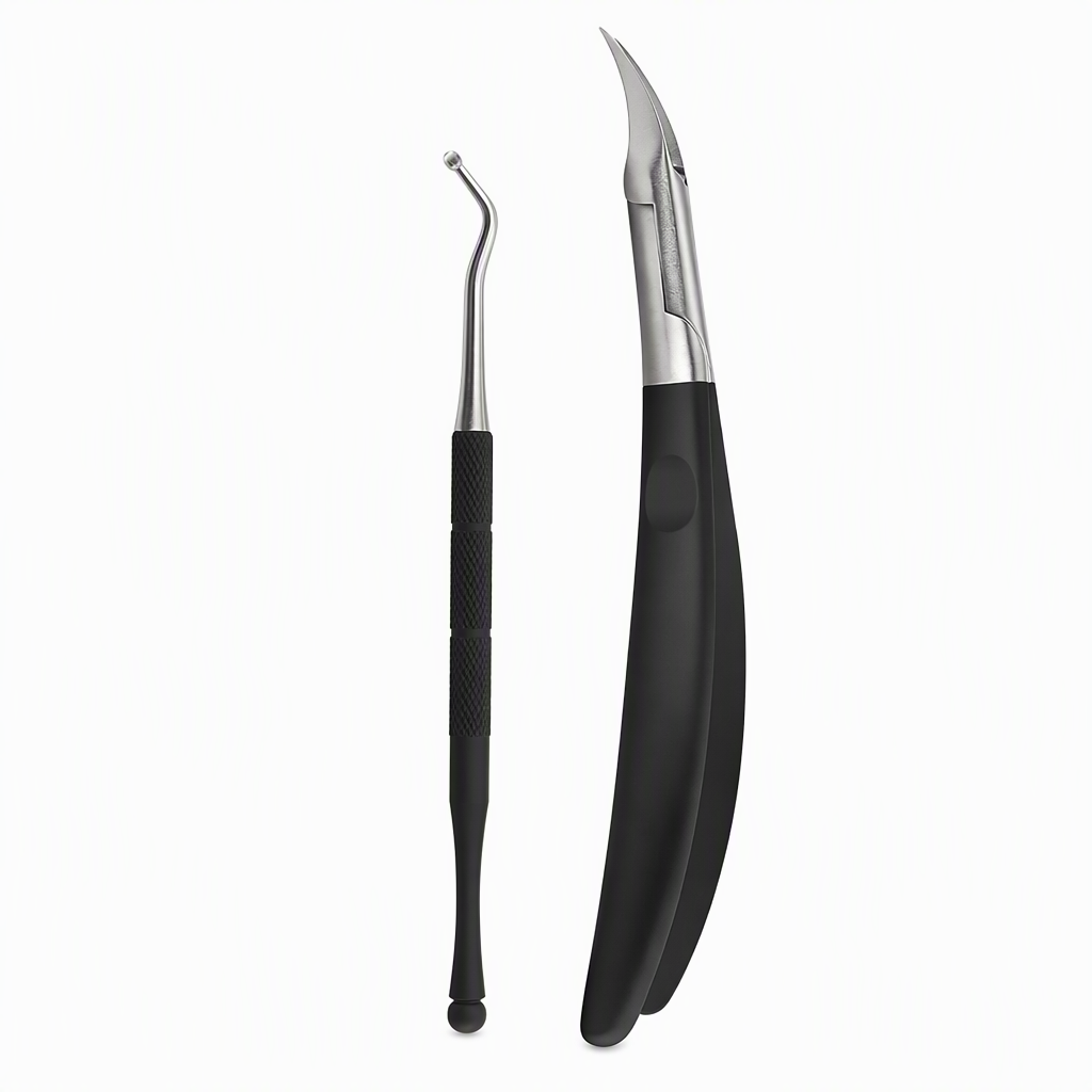 📢50% OFF !! ⏰Stainless Steel Ingrown Toenail Clipper and Dead Skin Nipper 2 Piece Manicure Set