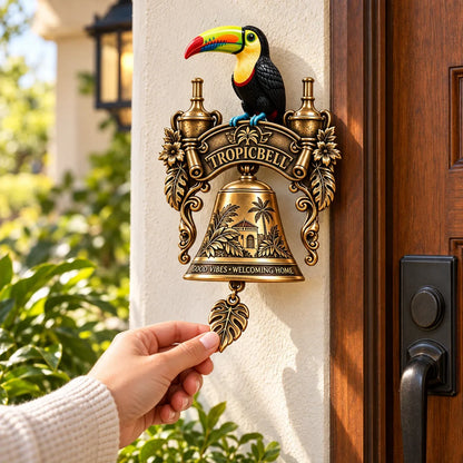 TROPICBELL™ Vintage Toucan Brass Doorbell