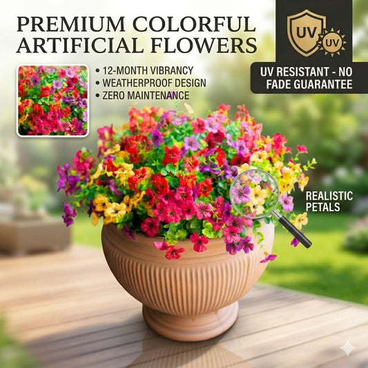??Last Day Sale 49% OFF? UV Resistant Colorful Artificial Flower (120 Flowers)