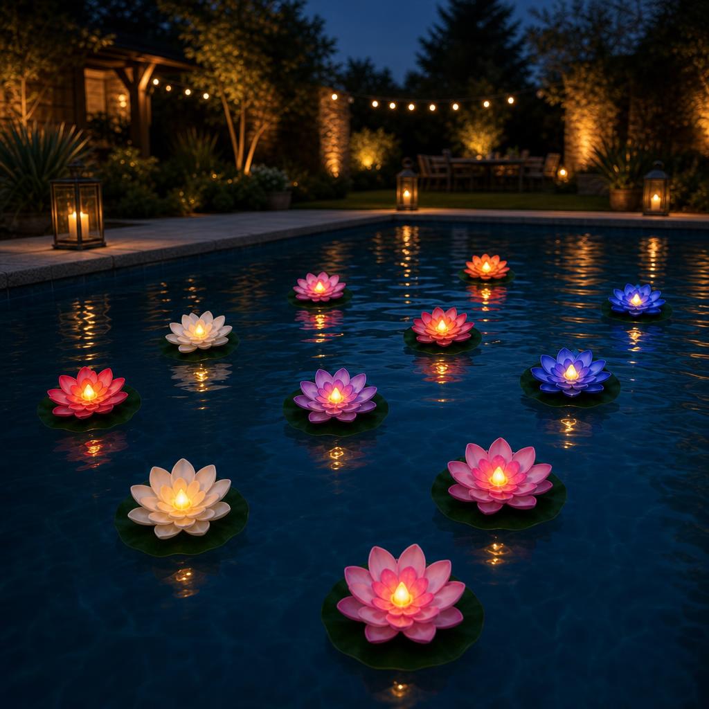 LotusGlow™ Floating Lotus Lights variant image 1