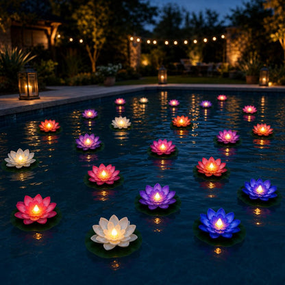 LotusGlow™ Floating Lotus Lights variant image 2